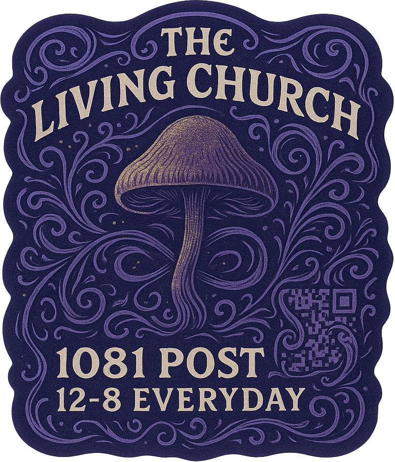 the living church sticker